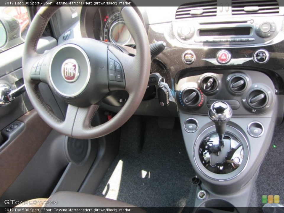 Sport Tessuto Marrone/Nero (Brown/Black) Interior Dashboard for the 2012 Fiat 500 Sport #56323649
