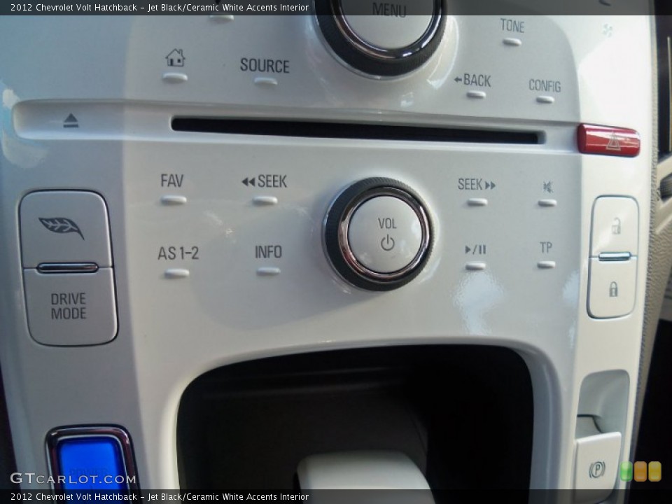 Jet Black/Ceramic White Accents Interior Controls for the 2012 Chevrolet Volt Hatchback #56323709