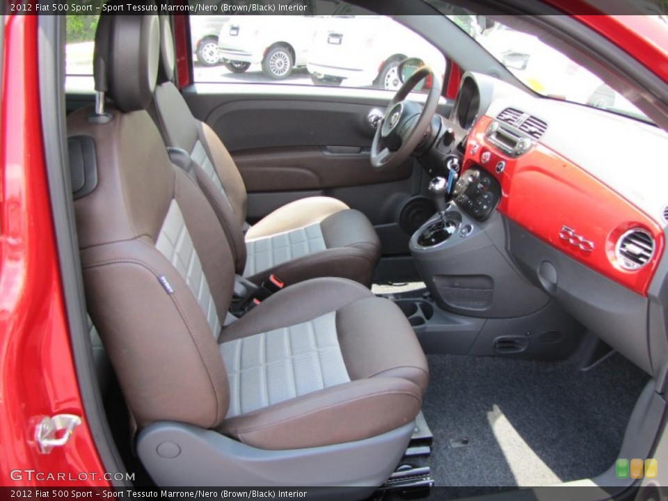 Sport Tessuto Marrone/Nero (Brown/Black) Interior Photo for the 2012 Fiat 500 Sport #56323874