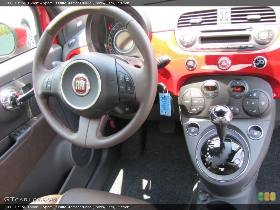 Sport Tessuto Marrone/Nero (Brown/Black) Interior Dashboard for the 2012 Fiat 500 Sport #56323883