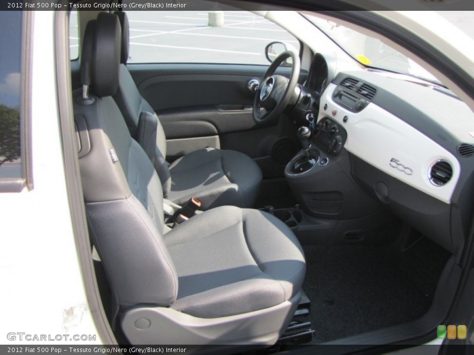 Tessuto Grigio/Nero (Grey/Black) Interior Photo for the 2012 Fiat 500 Pop #56323979