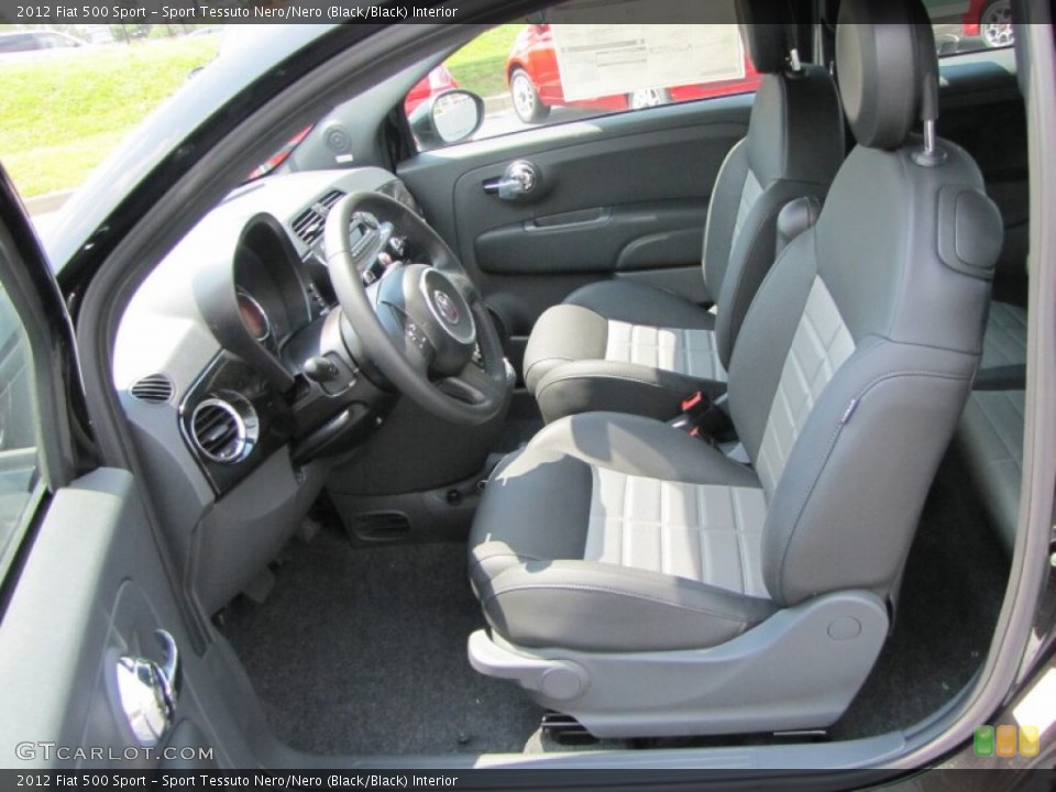 Sport Tessuto Nero/Nero (Black/Black) Interior Photo for the 2012 Fiat 500 Sport #56324279