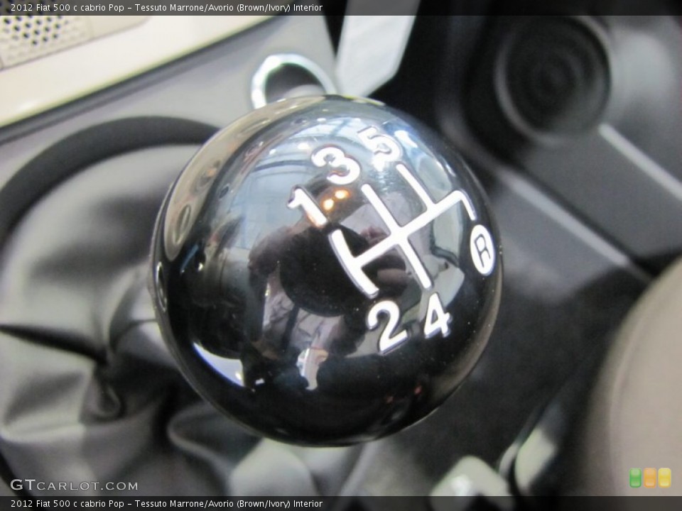 Tessuto Marrone/Avorio (Brown/Ivory) Interior Transmission for the 2012 Fiat 500 c cabrio Pop #56324450