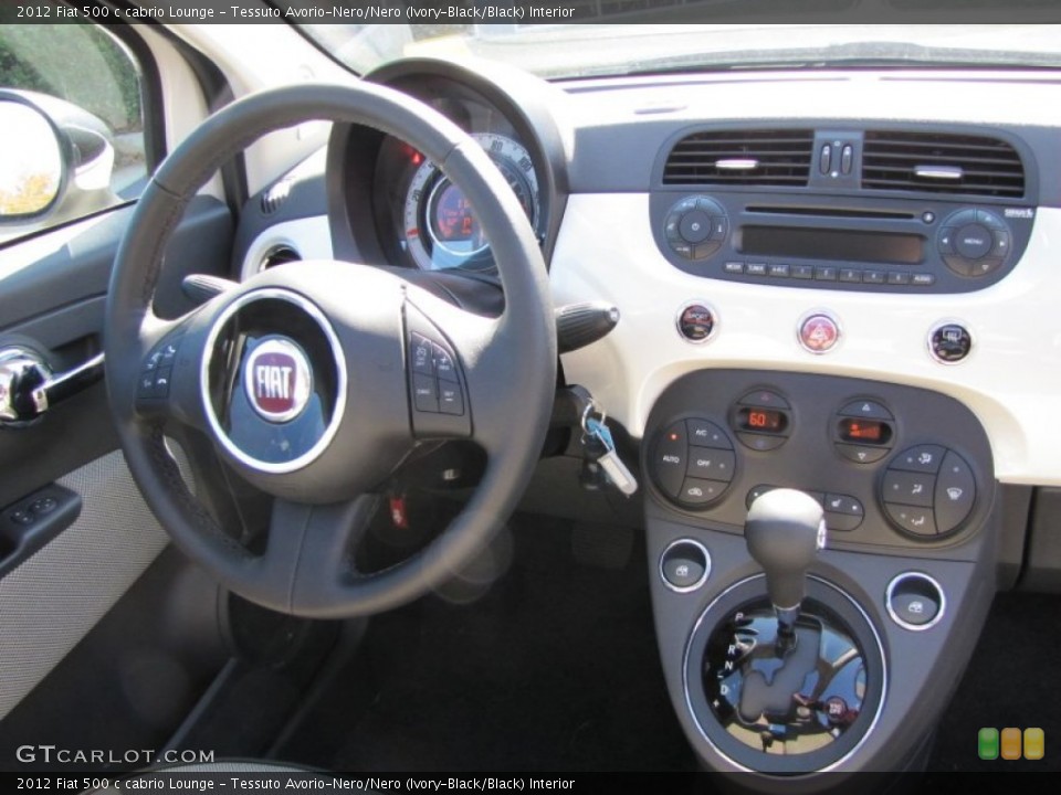 Tessuto Avorio-Nero/Nero (Ivory-Black/Black) Interior Dashboard for the 2012 Fiat 500 c cabrio Lounge #56324795