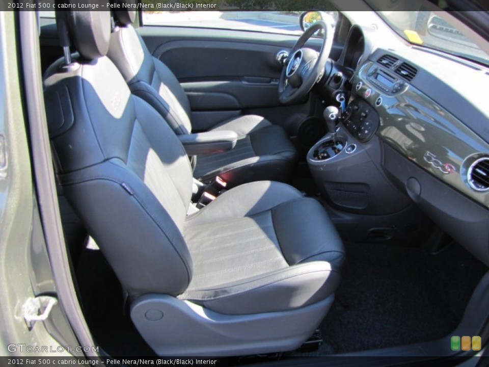 Pelle Nera/Nera (Black/Black) Interior Photo for the 2012 Fiat 500 c cabrio Lounge #56324906