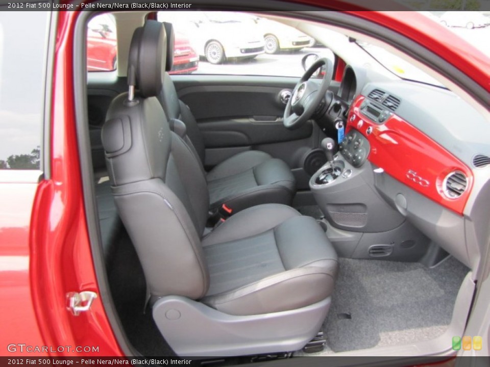 Pelle Nera/Nera (Black/Black) Interior Photo for the 2012 Fiat 500 Lounge #56325017