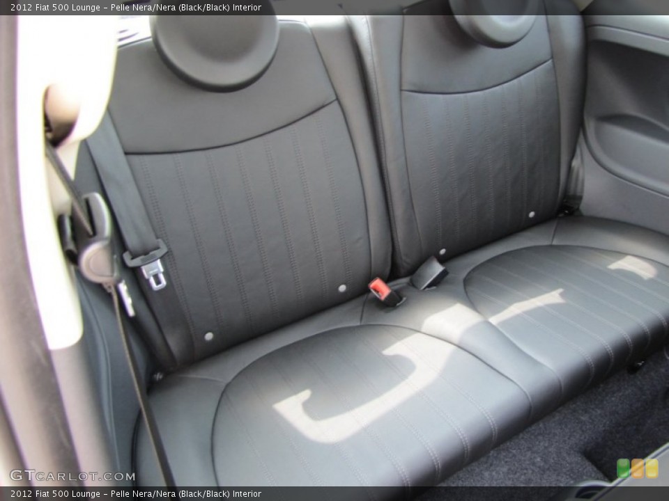 Pelle Nera/Nera (Black/Black) Interior Photo for the 2012 Fiat 500 Lounge #56325026