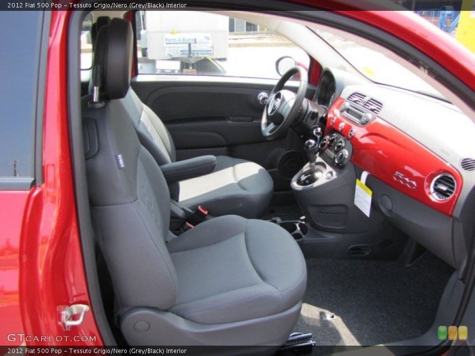 Tessuto Grigio/Nero (Grey/Black) Interior Photo for the 2012 Fiat 500 Pop #56325149