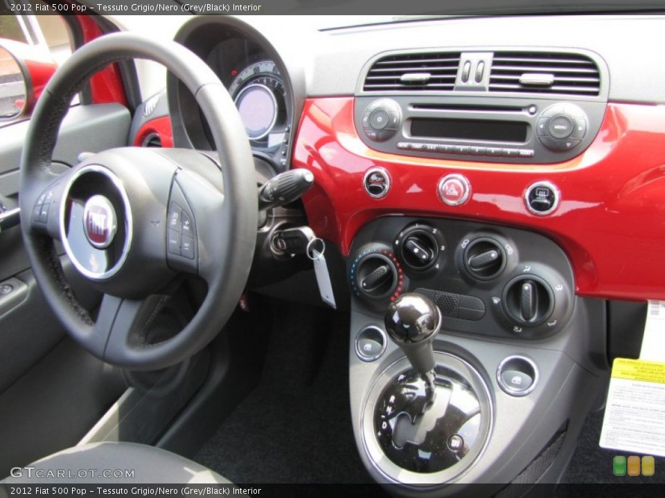 Tessuto Grigio/Nero (Grey/Black) Interior Dashboard for the 2012 Fiat 500 Pop #56325266