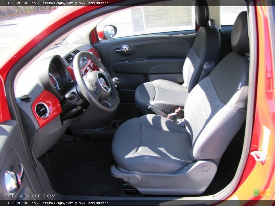 Tessuto Grigio/Nero (Grey/Black) Interior Photo for the 2012 Fiat 500 Pop #56325338