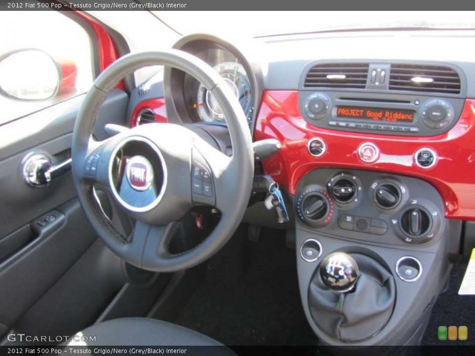 Tessuto Grigio/Nero (Grey/Black) Interior Dashboard for the 2012 Fiat 500 Pop #56325380