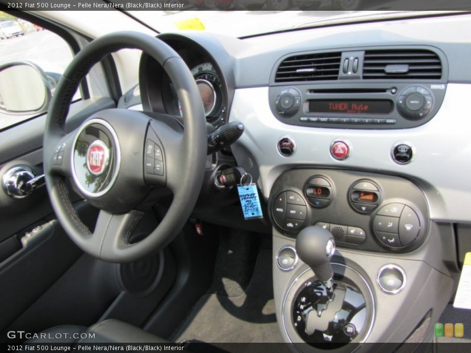 Pelle Nera/Nera (Black/Black) Interior Dashboard for the 2012 Fiat 500 Lounge #56325506