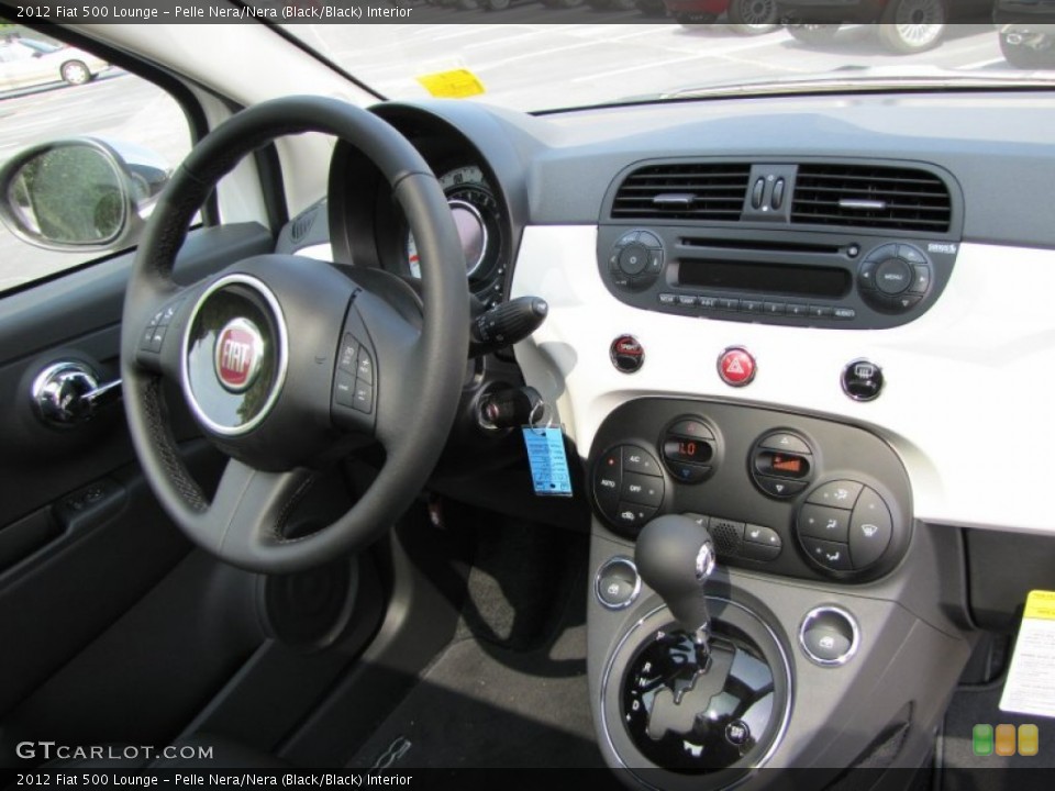 Pelle Nera/Nera (Black/Black) Interior Dashboard for the 2012 Fiat 500 Lounge #56325617