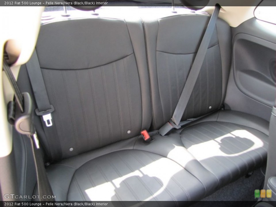 Pelle Nera/Nera (Black/Black) Interior Photo for the 2012 Fiat 500 Lounge #56325992