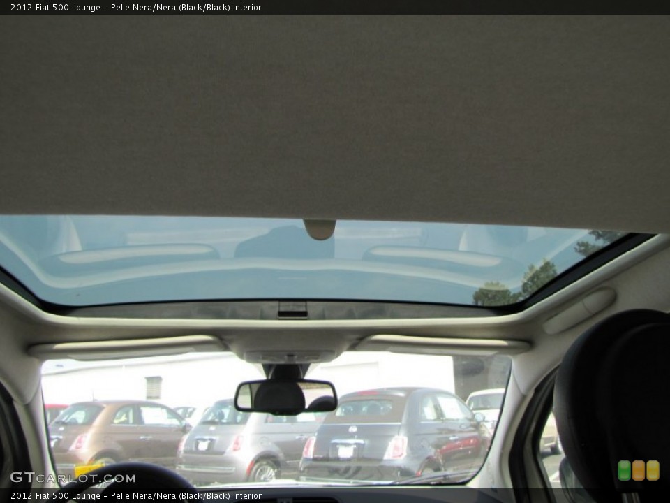 Pelle Nera/Nera (Black/Black) Interior Sunroof for the 2012 Fiat 500 Lounge #56326121