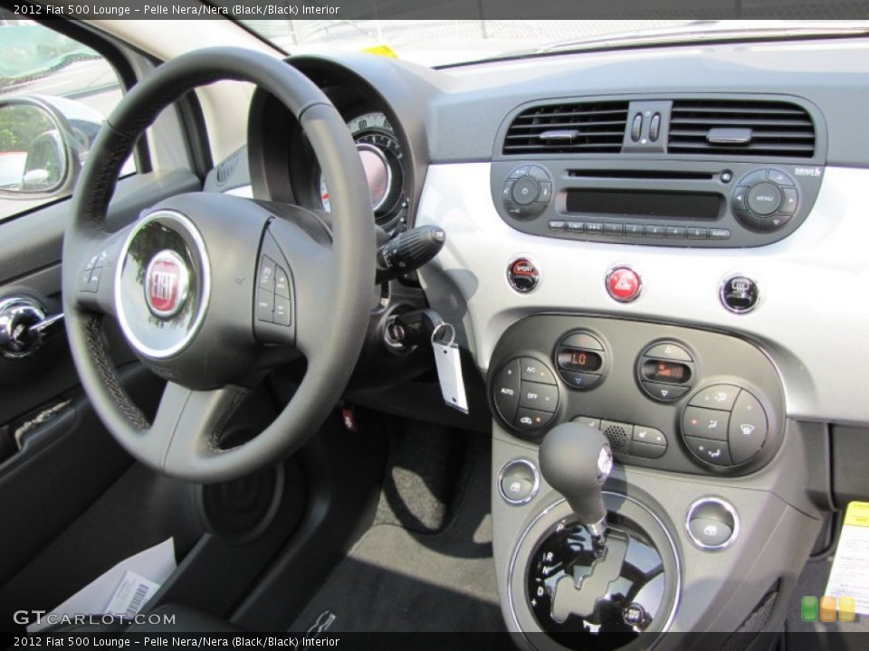 Pelle Nera/Nera (Black/Black) Interior Dashboard for the 2012 Fiat 500 Lounge #56326226