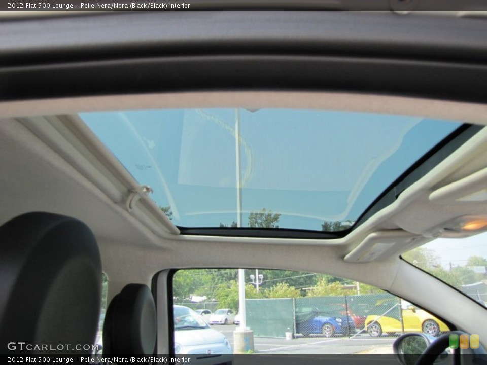 Pelle Nera/Nera (Black/Black) Interior Sunroof for the 2012 Fiat 500 Lounge #56326235