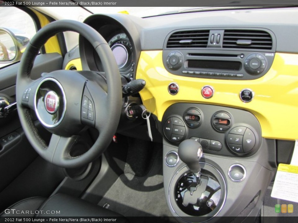 Pelle Nera/Nera (Black/Black) Interior Dashboard for the 2012 Fiat 500 Lounge #56326343