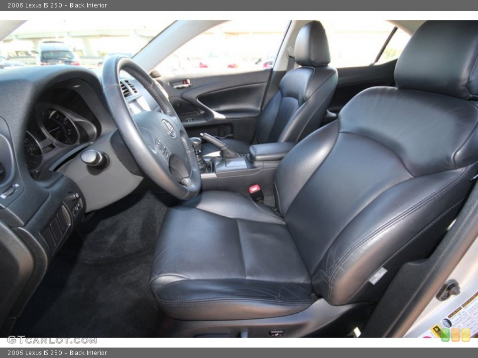 Black Interior Photo for the 2006 Lexus IS 250 #56326559
