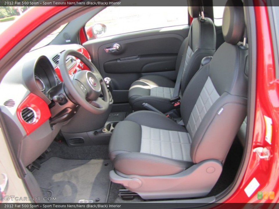 Sport Tessuto Nero/Nero (Black/Black) Interior Photo for the 2012 Fiat 500 Sport #56326646