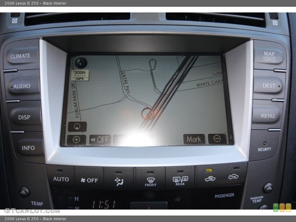 Black Interior Navigation for the 2006 Lexus IS 250 #56326651