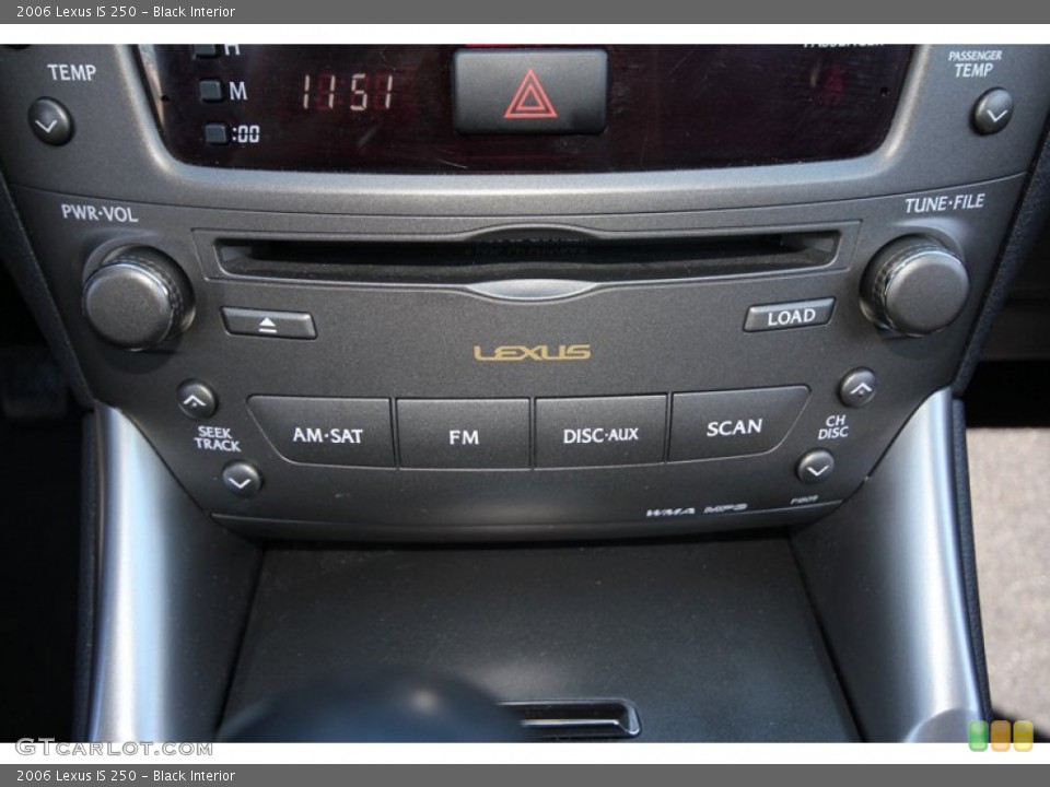 Black Interior Audio System for the 2006 Lexus IS 250 #56326661