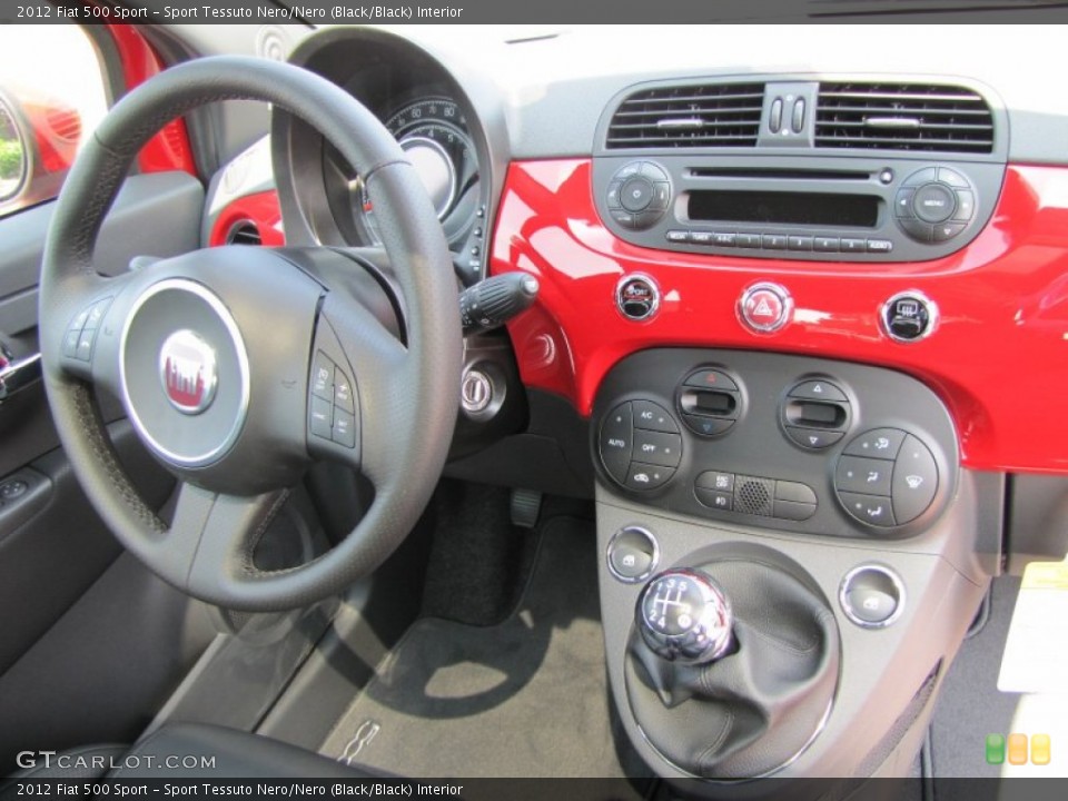 Sport Tessuto Nero/Nero (Black/Black) Interior Dashboard for the 2012 Fiat 500 Sport #56326682