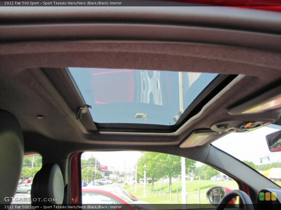 Sport Tessuto Nero/Nero (Black/Black) Interior Sunroof for the 2012 Fiat 500 Sport #56326697