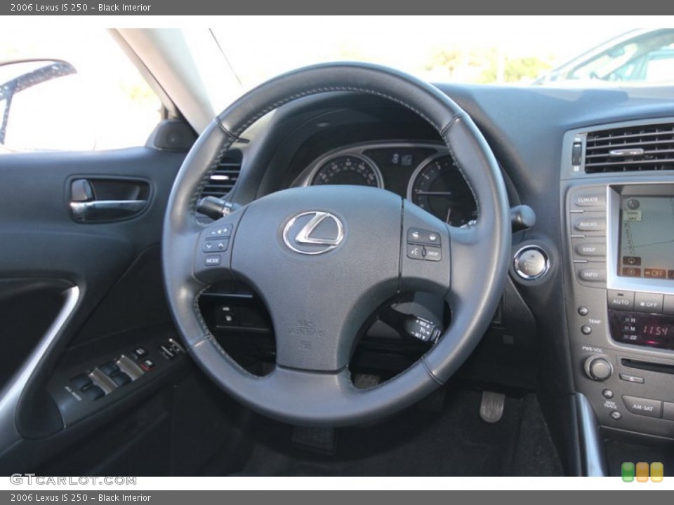 Black Interior Steering Wheel for the 2006 Lexus IS 250 #56326772