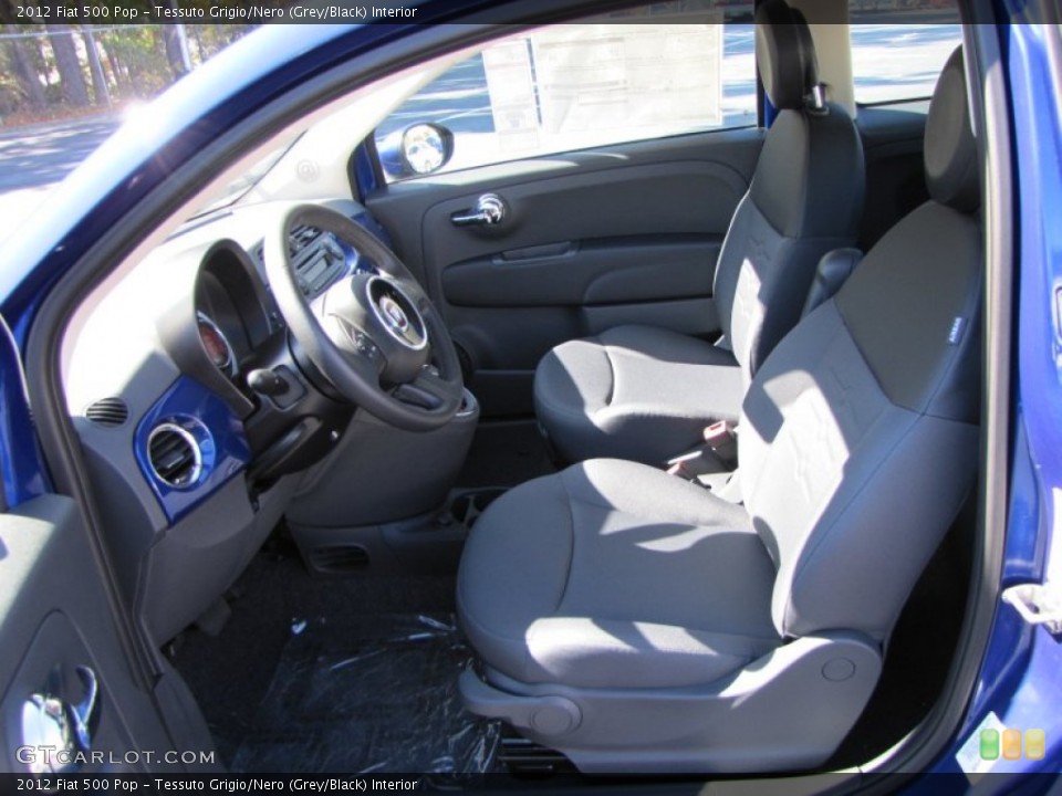 Tessuto Grigio/Nero (Grey/Black) Interior Photo for the 2012 Fiat 500 Pop #56327015