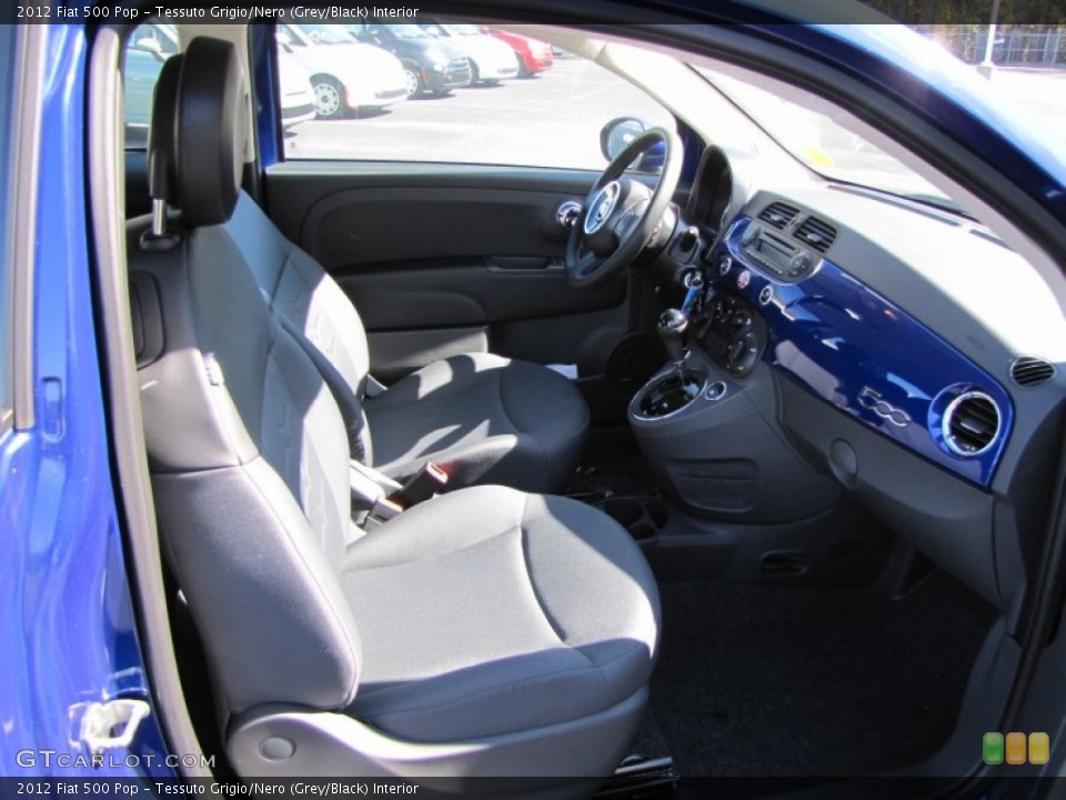Tessuto Grigio/Nero (Grey/Black) Interior Photo for the 2012 Fiat 500 Pop #56327045