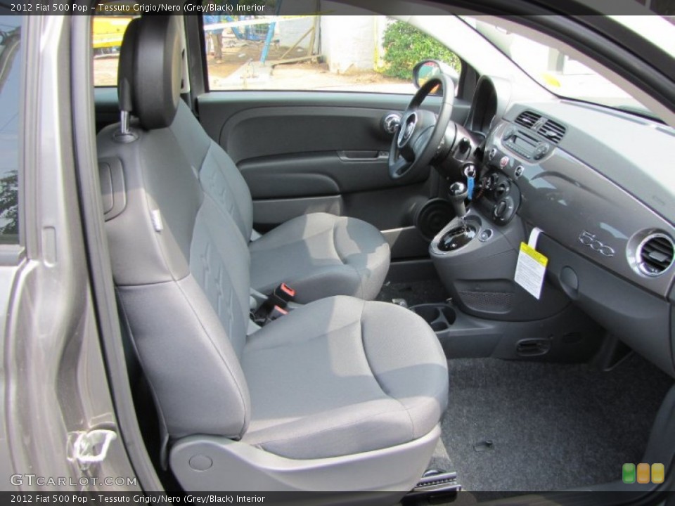 Tessuto Grigio/Nero (Grey/Black) Interior Photo for the 2012 Fiat 500 Pop #56327265