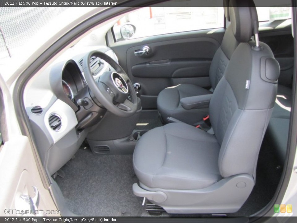 Tessuto Grigio/Nero (Grey/Black) Interior Photo for the 2012 Fiat 500 Pop #56327477