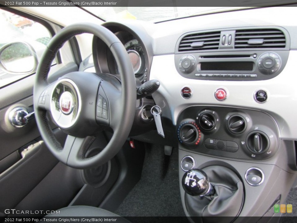 Tessuto Grigio/Nero (Grey/Black) Interior Dashboard for the 2012 Fiat 500 Pop #56327507