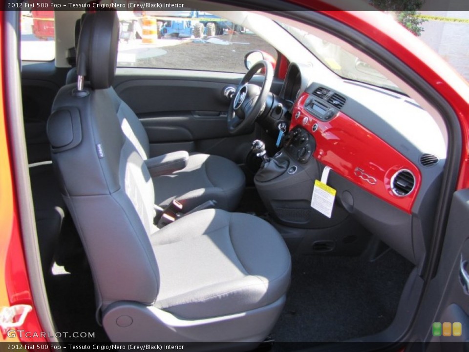 Tessuto Grigio/Nero (Grey/Black) Interior Photo for the 2012 Fiat 500 Pop #56327888