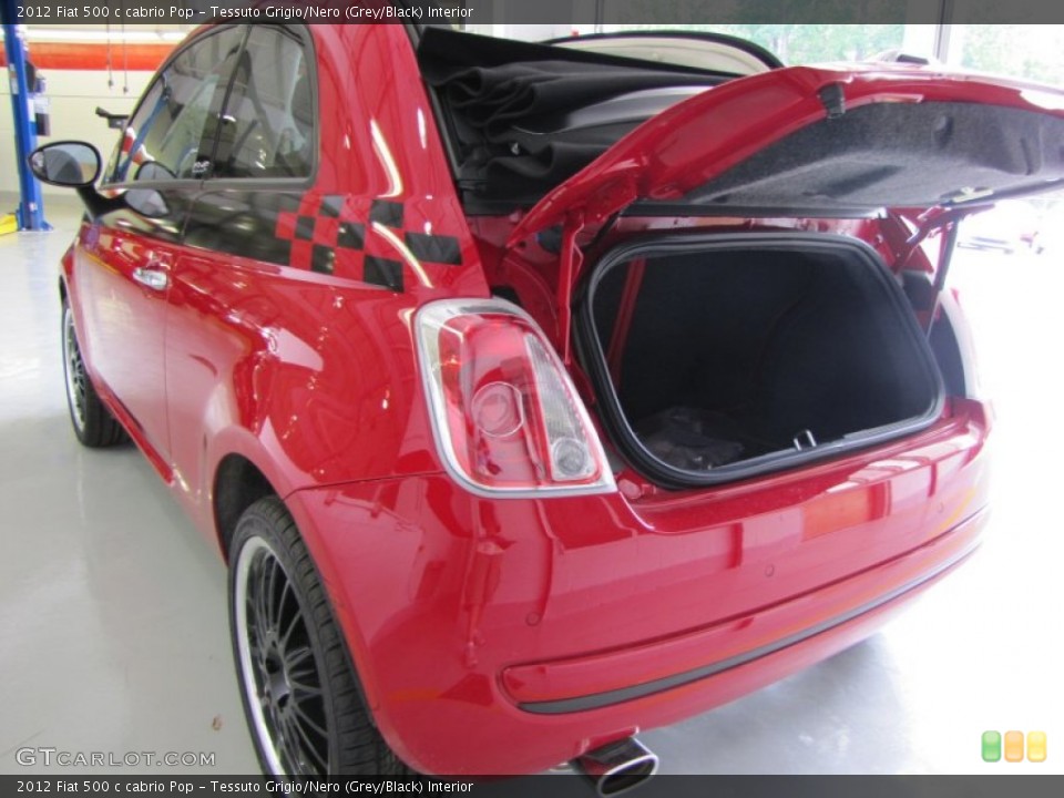 Tessuto Grigio/Nero (Grey/Black) Interior Trunk for the 2012 Fiat 500 c cabrio Pop #56328056