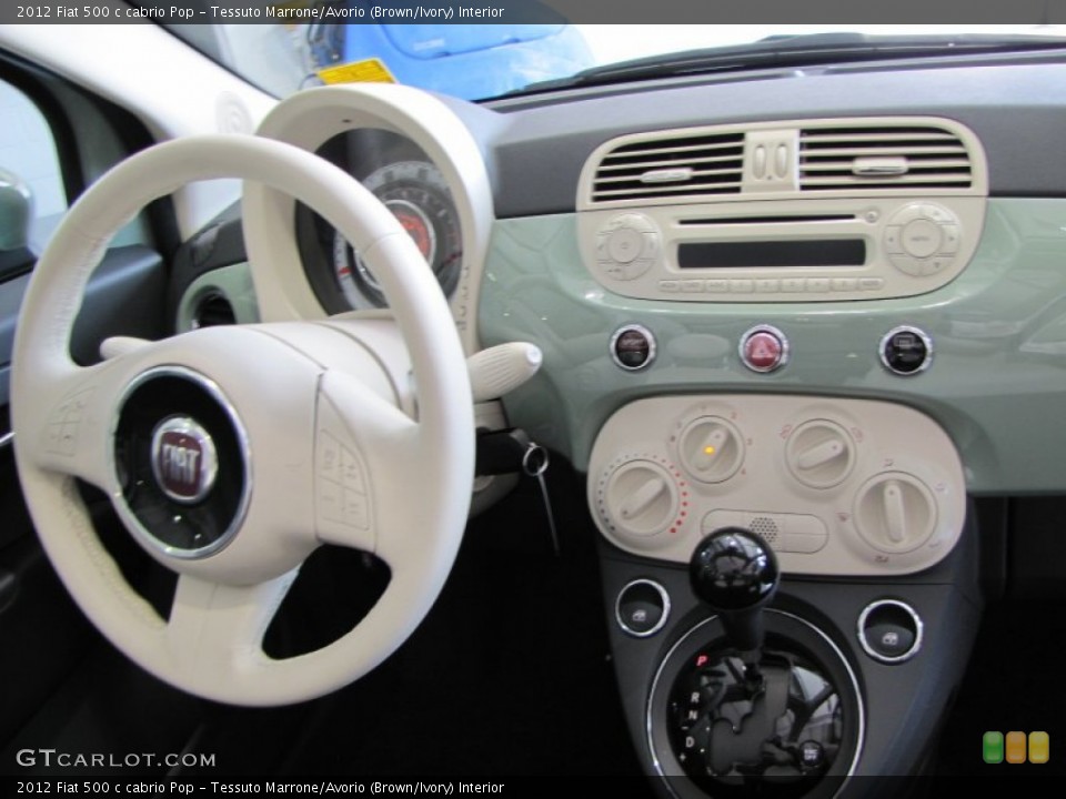 Tessuto Marrone/Avorio (Brown/Ivory) Interior Dashboard for the 2012 Fiat 500 c cabrio Pop #56328257