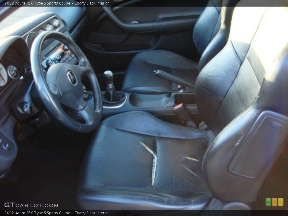 Ebony Black Interior Photo for the 2002 Acura RSX Type S Sports Coupe #56328302