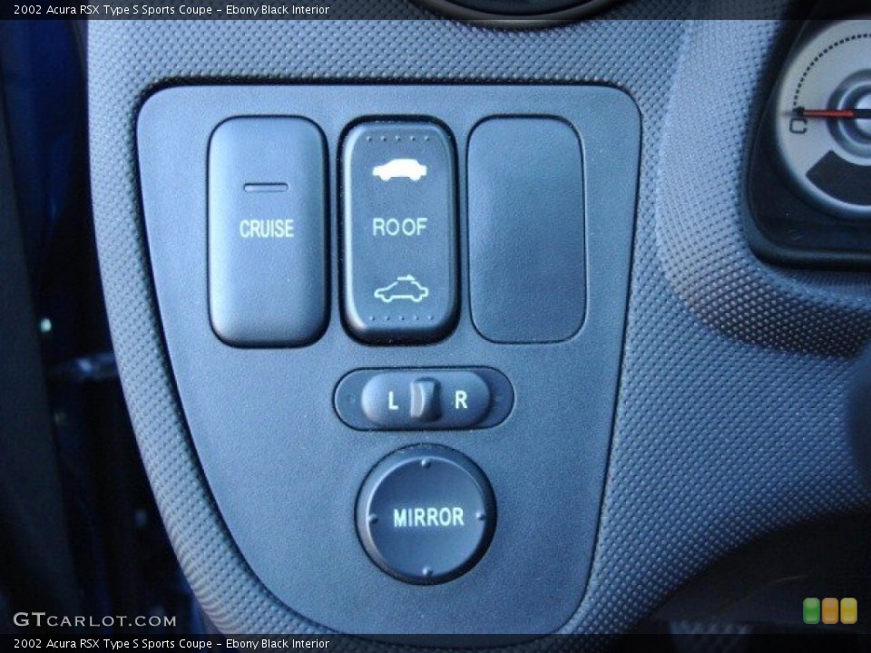 Ebony Black Interior Controls for the 2002 Acura RSX Type S Sports Coupe #56328362