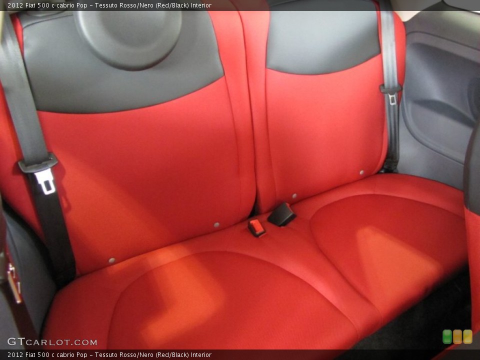 Tessuto Rosso/Nero (Red/Black) Interior Photo for the 2012 Fiat 500 c cabrio Pop #56328665