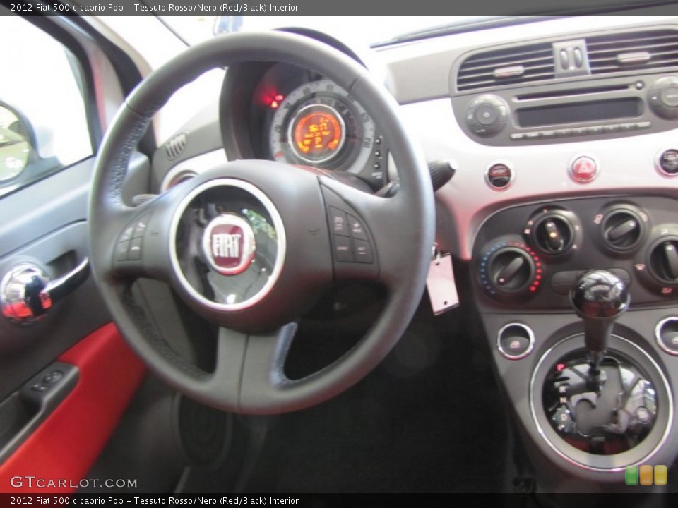 Tessuto Rosso/Nero (Red/Black) Interior Dashboard for the 2012 Fiat 500 c cabrio Pop #56328680