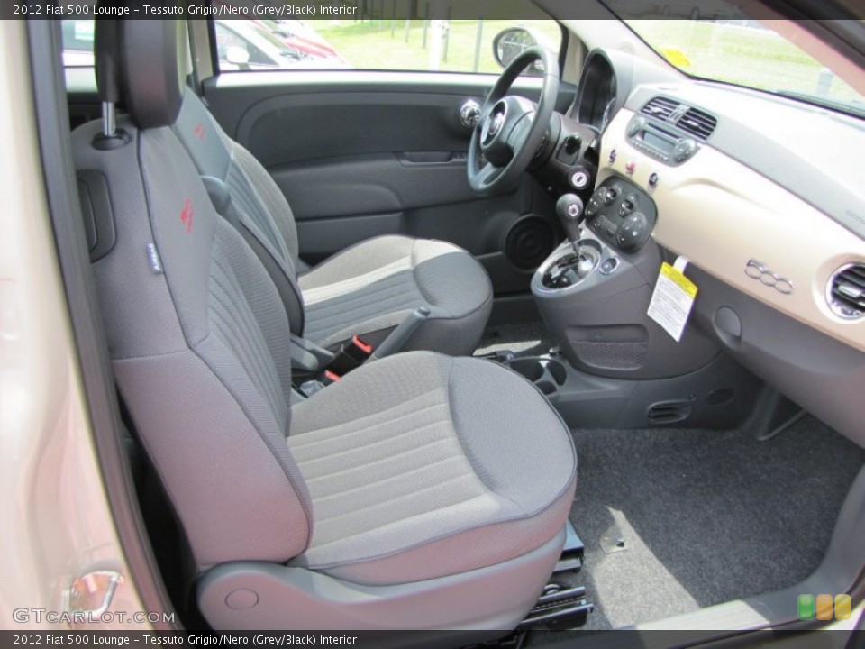 Tessuto Grigio/Nero (Grey/Black) Interior Photo for the 2012 Fiat 500 Lounge #56329056