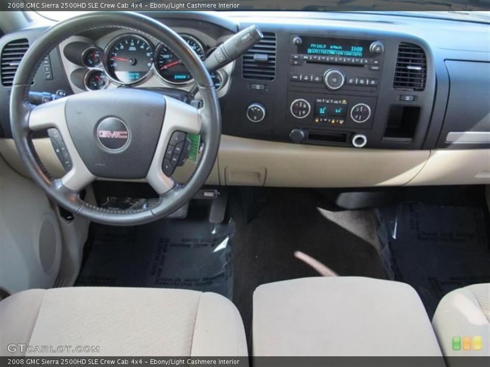 Ebony/Light Cashmere Interior Dashboard for the 2008 GMC Sierra 2500HD SLE Crew Cab 4x4 #56329070