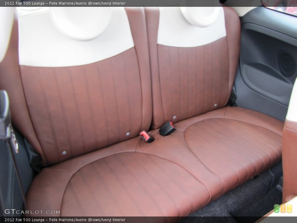 Pelle Marrone/Avorio (Brown/Ivory) Interior Photo for the 2012 Fiat 500 Lounge #56329290