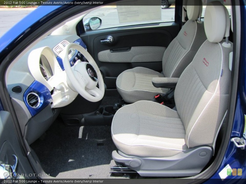 Tessuto Avorio/Avorio (Ivory/Ivory) Interior Photo for the 2012 Fiat 500 Lounge #56329384