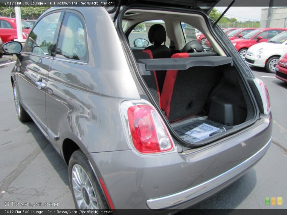 Pelle Rosso/Nera (Red/Black) Interior Trunk for the 2012 Fiat 500 Lounge #56329635