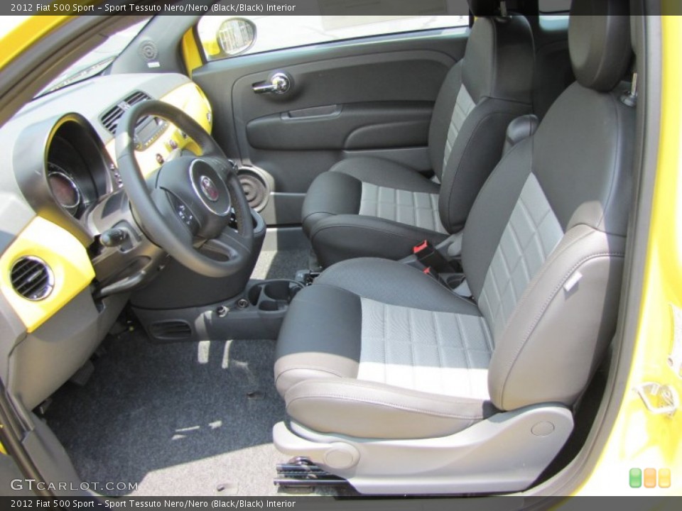 Sport Tessuto Nero/Nero (Black/Black) Interior Photo for the 2012 Fiat 500 Sport #56329933