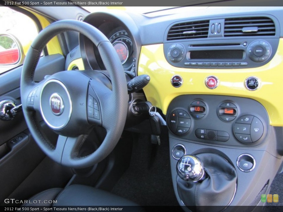 Sport Tessuto Nero/Nero (Black/Black) Interior Dashboard for the 2012 Fiat 500 Sport #56330073