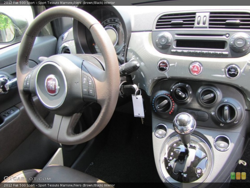 Sport Tessuto Marrone/Nero (Brown/Black) Interior Dashboard for the 2012 Fiat 500 Sport #56330278