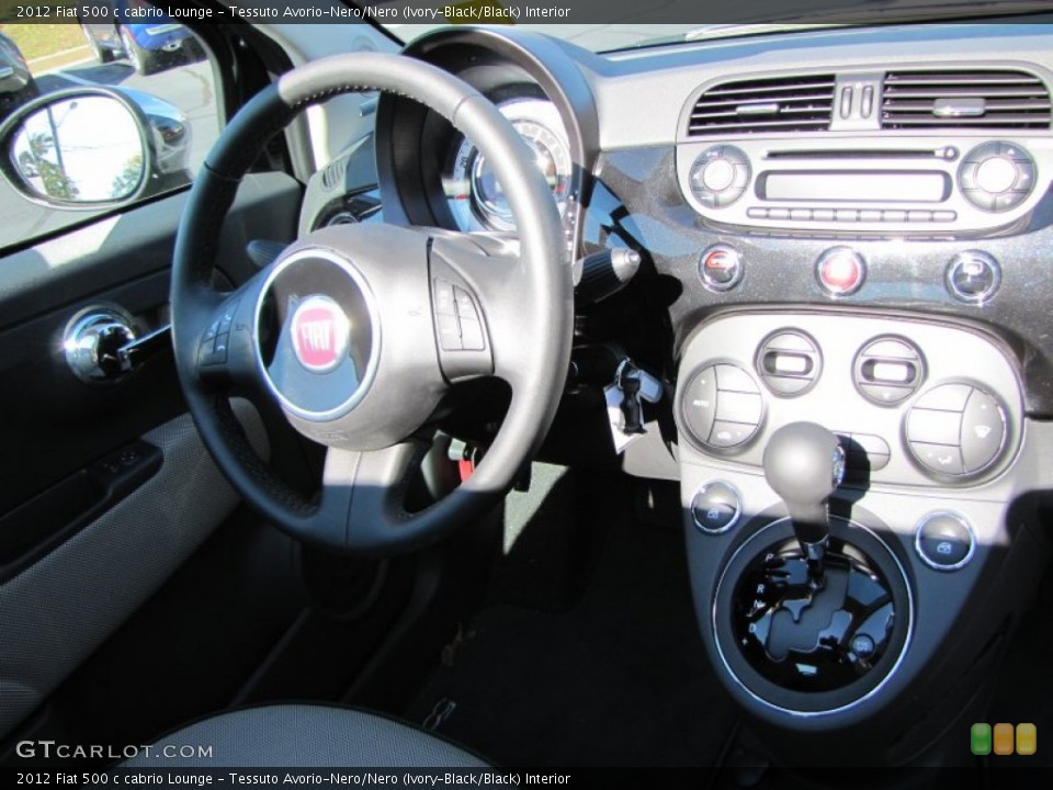 Tessuto Avorio-Nero/Nero (Ivory-Black/Black) Interior Dashboard for the 2012 Fiat 500 c cabrio Lounge #56330397